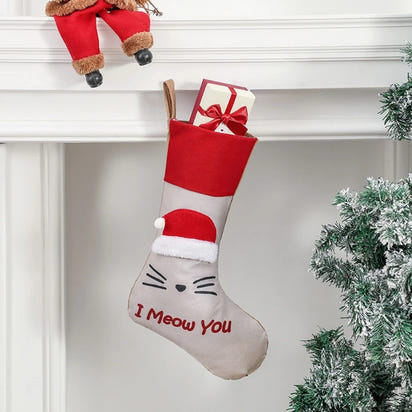 1 Pc Pet Dog Cat Paw Christmas Stockings Big 18