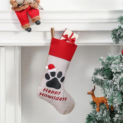 1 Pc Pet Dog Cat Paw Christmas Stockings Big 18