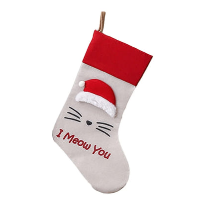 1 Pc Pet Dog Cat Paw Christmas Stockings Big 18