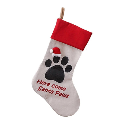 1 Pc Pet Dog Cat Paw Christmas Stockings Big 18
